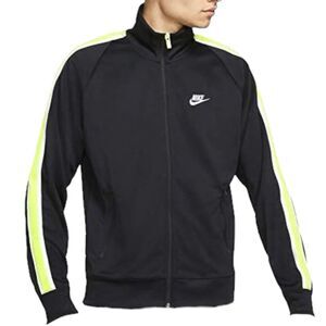 Nike Sportswear N98 Mens‎ Size Large Knit Warm Up Jacket In Black Nyon